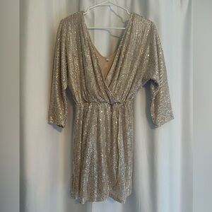 Gold Sequin Dress